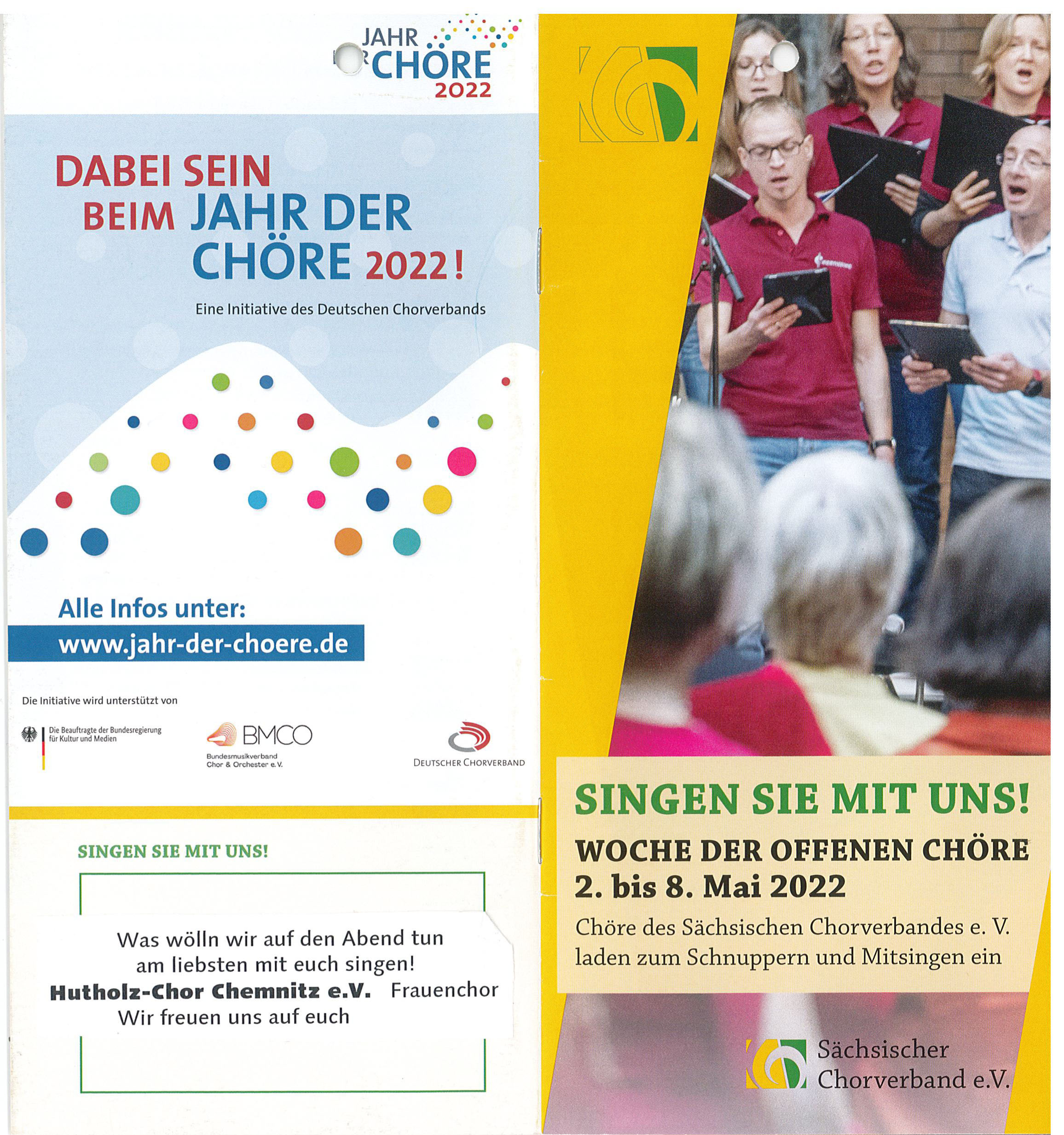 2022 - Werbung zur Woche des offenen Chores