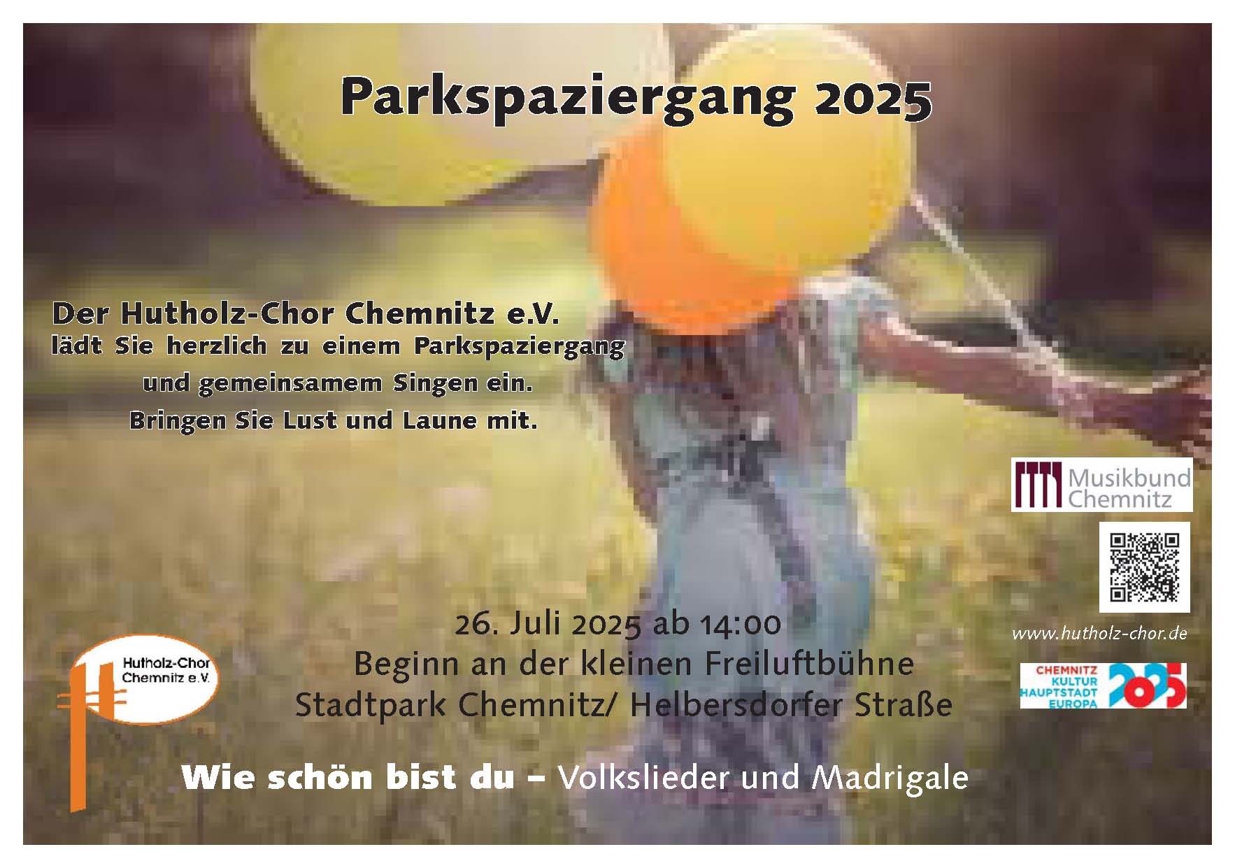 2025 - Veranstaltungsplakat Parkspaziergang